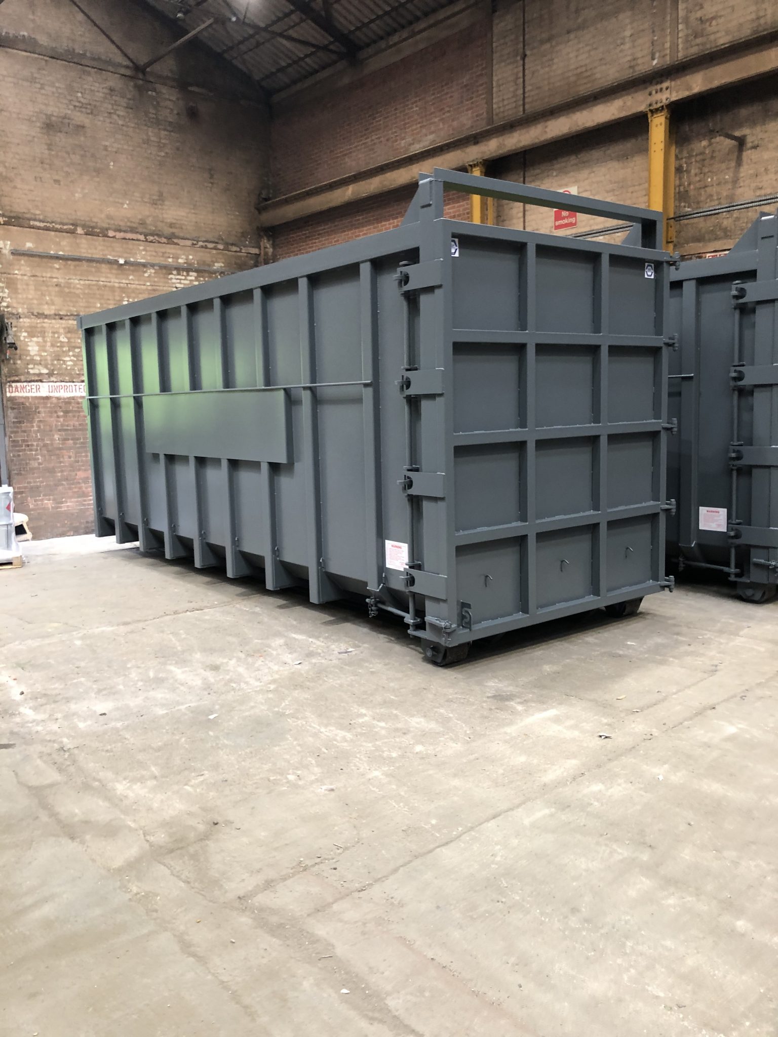 Goldstar 50 cubic yard HD open hooklift door end Skip Units